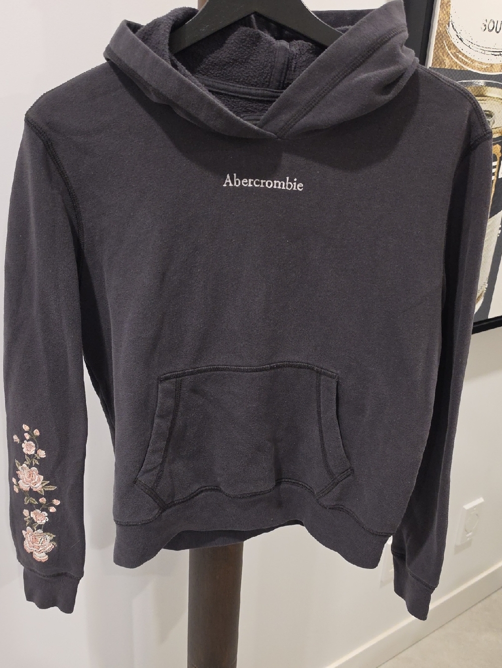 Abercrombie kids charcoal pullover hoodie